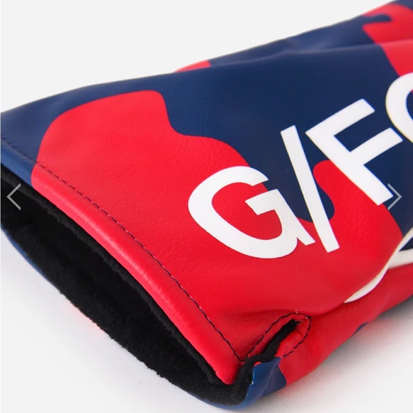 NWT G/Fore G4 Driver Headcover Camo Birdie Blue Red Polyurethane And Velour 4 Gs - Picture 2 of 7